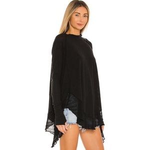 Free People Starlight Ruffle Shirt- XS